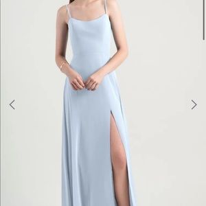 Jenny Yoo Kiara Dress Bridesmaid Prom Whisper Blue NWT